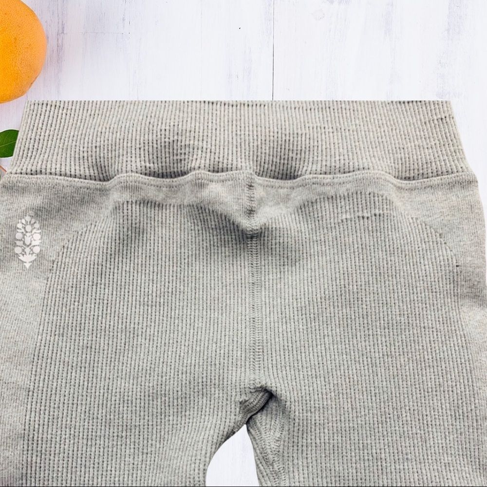 Free People FP Movement Happiness Runs Ribbed High Rise Bike Shorts NWOT - Picture 8 of 8